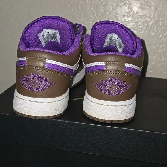 Jordan Kids' Brown and Purple Sneakers - Picture 4 of 5